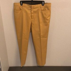 Banana Republic work pants in a fun yellow color!